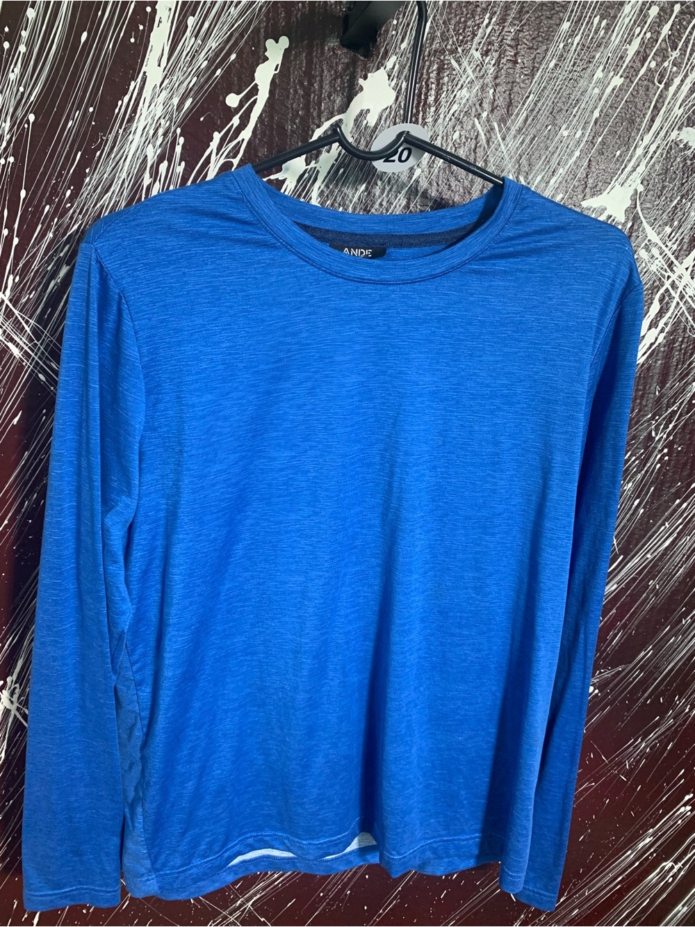 ANDE Women's Long Sleeve Crewneck Tee in Blue